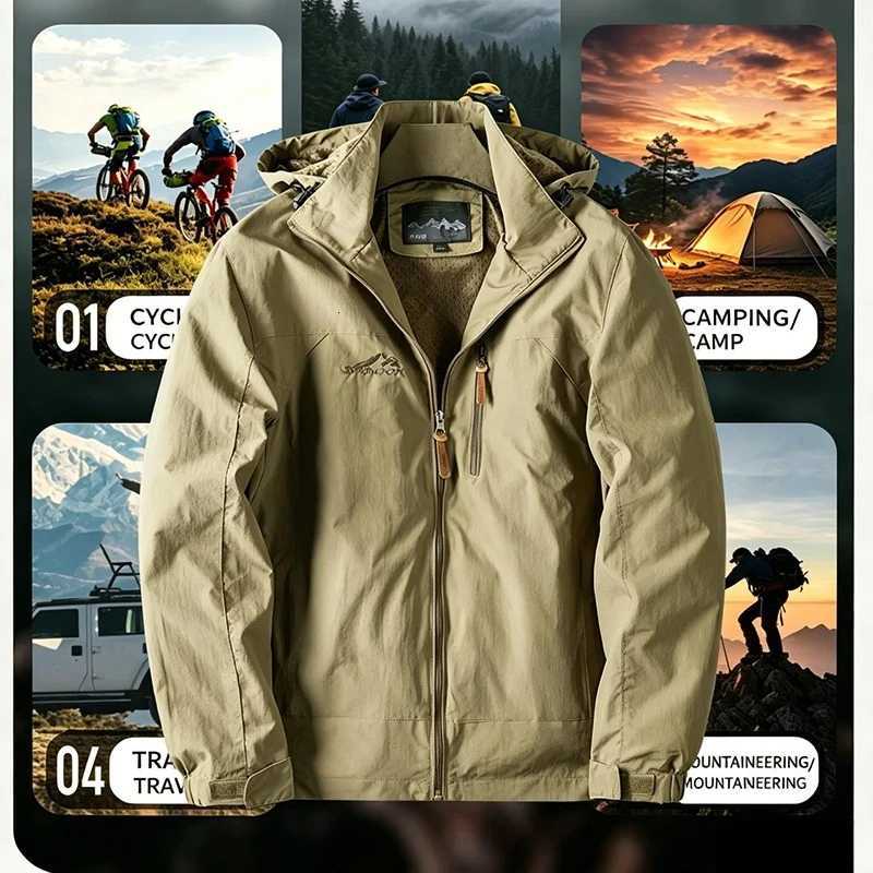 Outdoor Jackets Hoodies Outdoor Hooded Rainproof Hiking Jackets Man Thin Windproof Windbreaker Military Tactical Coats 7XL Men Clothing Q261008