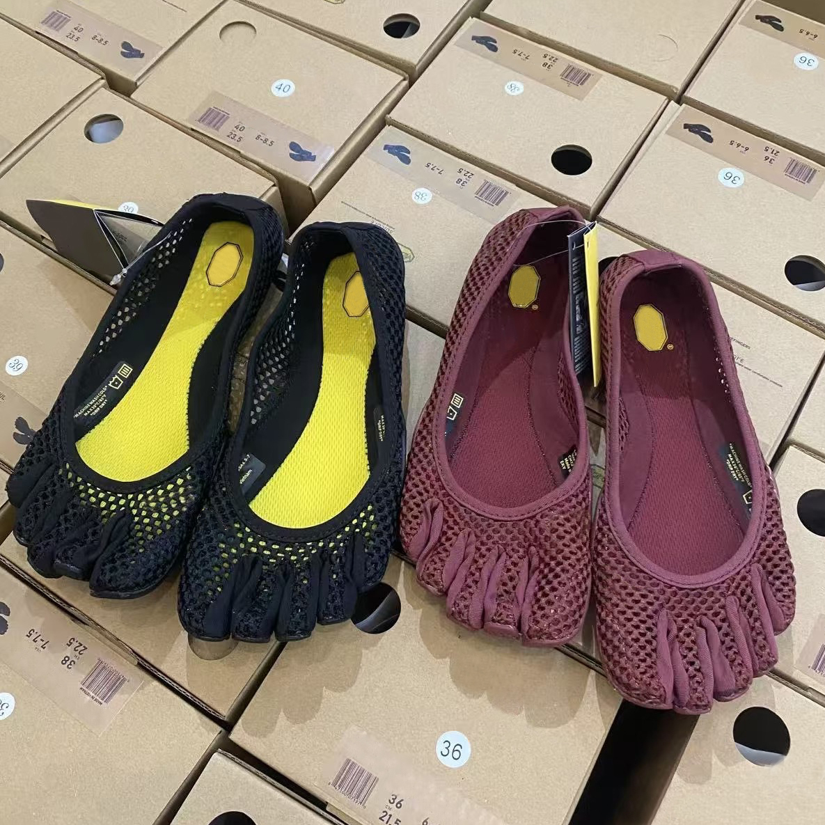 Designer Vibrams Five Finger Scarpe da yoga di lusso Pilates V Soul Sandali a 5 dita Ballerine da donna Scarpe casual Mary Jane Vsoul Fur oshiki Tab
