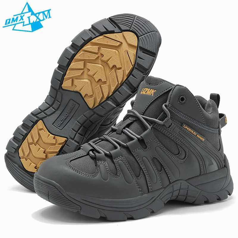 Outdoor Shoes Sandals LiXingMing Hiking Shoes Mens Luxury Designer Winter Climbing Trekking Sneakers for Men Leather Outdoor Sports Work Man Shoes Q