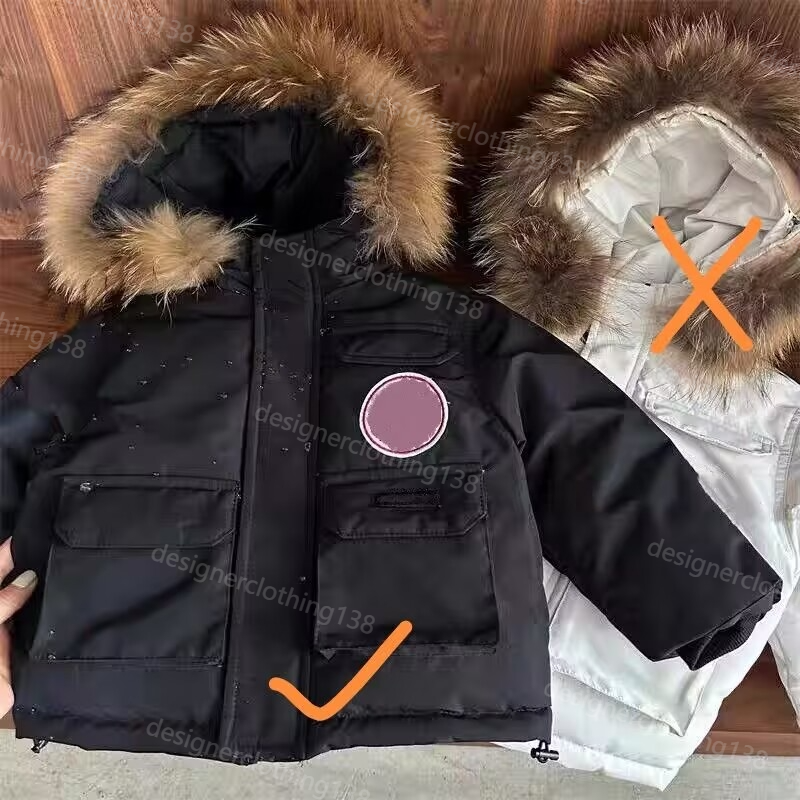 Designer Kids Down Jacket, Boys Girls Warm Thick Winter Outerwear, Windproof Lightweight Kids Down Coat A4