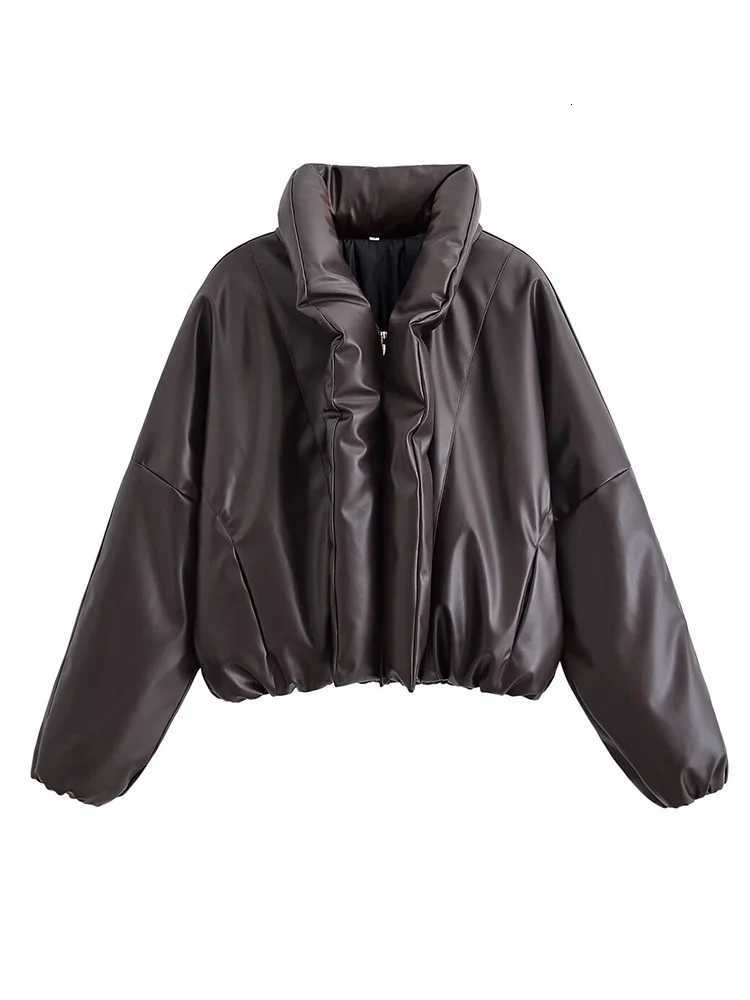 2025 Women's Down Parkas Winter New Women's Large Lapel Cotton Coat Fashion Thick Warm Zipper Jacket Long Sleeves Solid Ladies Casual Coat