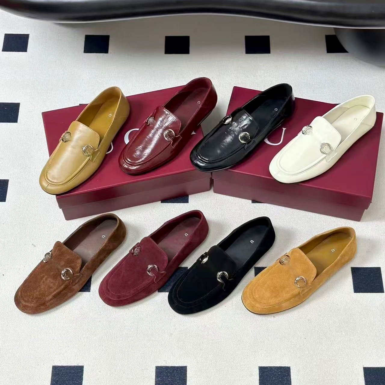 luxurys Designer casual shoes golf dhgate dress shoe Leather Jacquard Summer moccasin Outdoor travel vintage Horsebit Sneaker Suede Vintage loafers