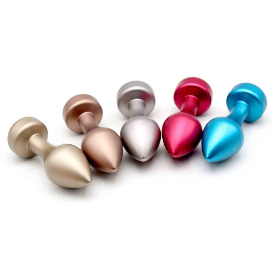 laxation Device Color-Coded Stainless Steel G-Spot butt plug body massager Plug, A Unique Adult Sex Toy For Play, Solid-Color Anal Plug JA11