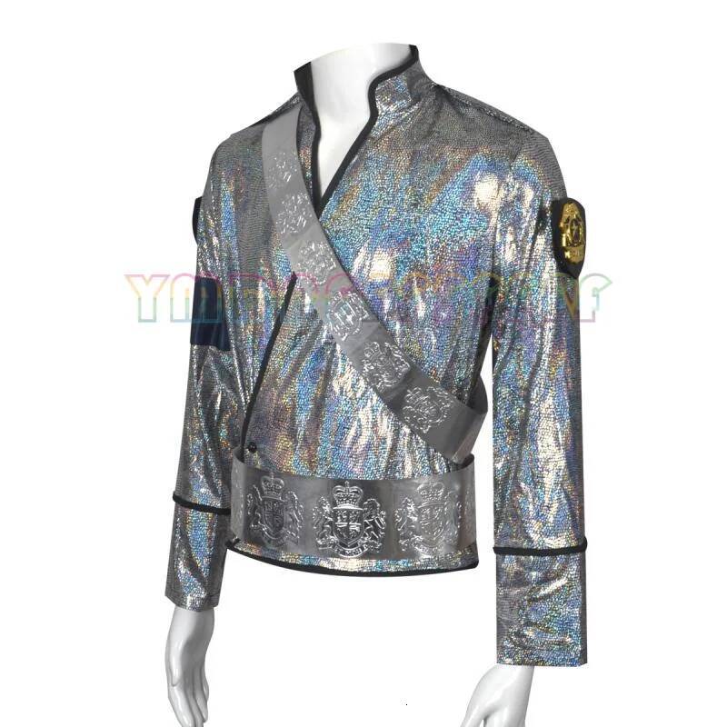 Classic Stage Disguise Jackson Rock Singer Cosplay Easter Halloween Fantasy MJ Colorful Jacket Carnival Dress Up