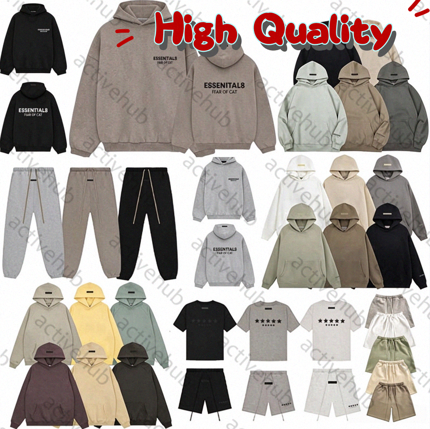 essential Hoodies Designer Hoodie Silicone Monogram Print Designer Hoodie Tracksuits Shorts Shirt Mens Designer Sweatpant High Street Sweatshirt Dai