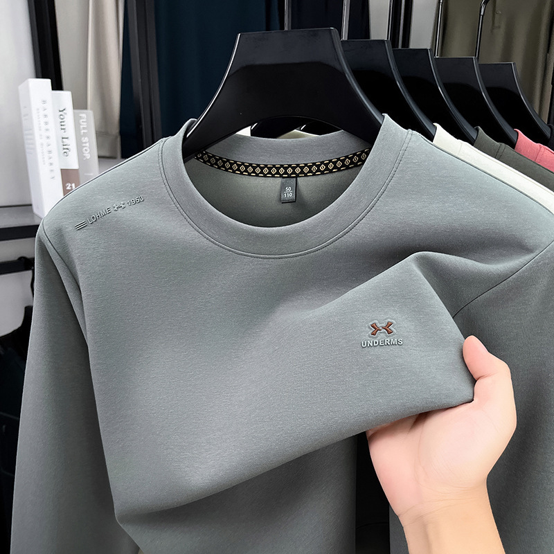 Men's High Quality Cotton Sweatshirt Loose Fit Long Sleeve Premium Soft Fabric Durable Autumn Winter New Heavyweight Crafted Breathable Knit Fa