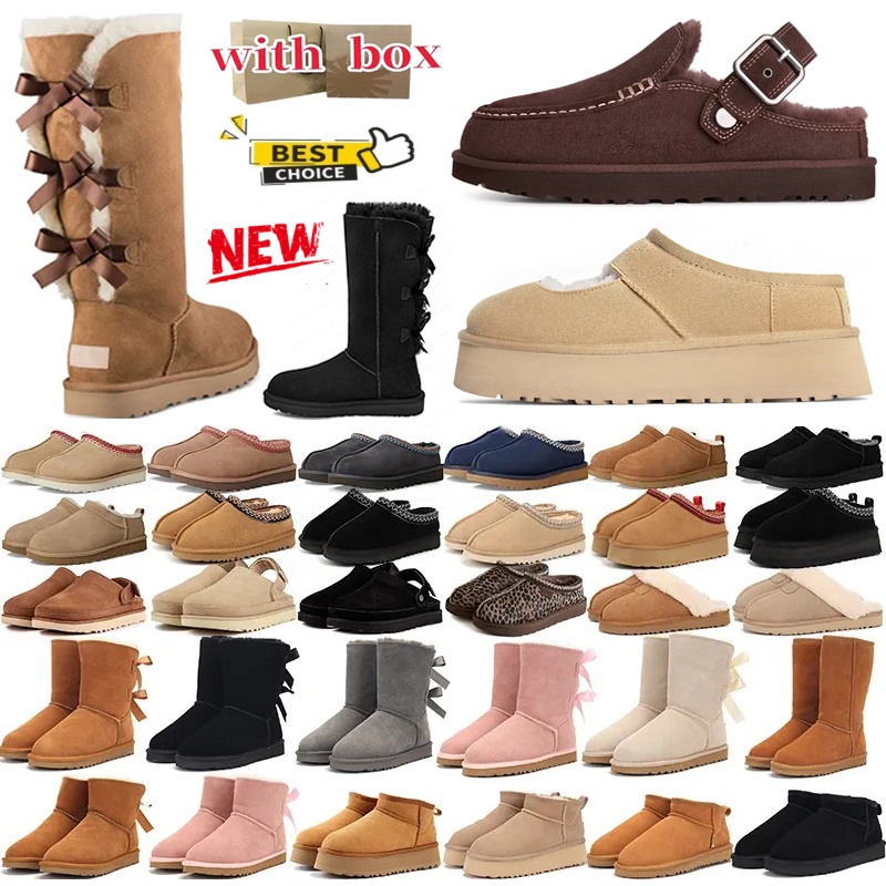 Goldenstar Evelina Burnt Cedar Mary Jane Clogs Tasman Tazz boots designer womens Chestnut Mustard Seed Slippers Platform Winter Women Sneakers Fur S