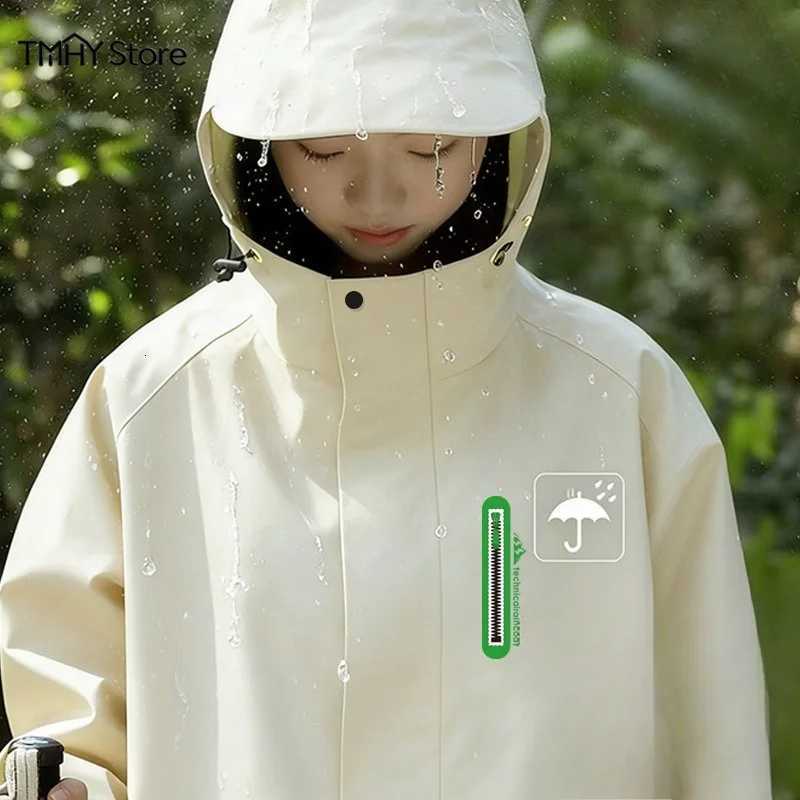 Raincoats Long Full-Body Waterproof Women's Raincoats Windbreaker Style Waterproof Poncho for Cycling Outdoor Rain Jacket for Hiking CampingW26