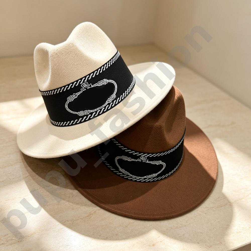 Wool Top Hat Designer Bucket Hats Fashion Gentleman Cap Men Fitted Hats Casquette Unisex Fisherman Sunhat Wide Brim Baseball Caps Visor Beanie