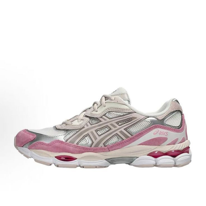 Unisex Asics Gel NYC Low Top Sneakers Beige Grau Obermaterial aus synthetischem Rindsleder Komfort dämpfende Sportschuhe Tägliches Straßenlaufen Fre