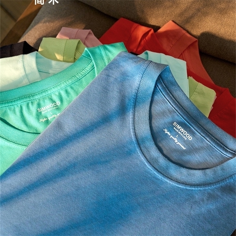 2026 Summer 180gsm 100% Cotton White Solid T Shirt Men Causal O-neck Basic T-shirt Women High Quality Tops 261008
