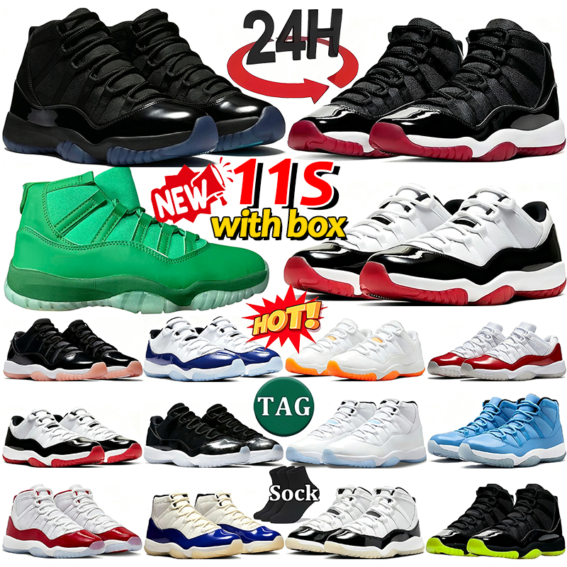 with box Top Designer cool grey 11s OG high basketball shoes cement low 11 designer White Navy Cherry j11 gamma blue sneakers Sports trainers athlet
