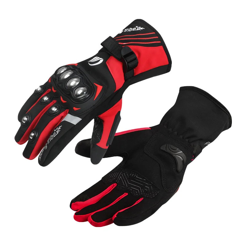 Winter Motorcycle Gloves Stainless Steel Accessories for Riding Bicycle Skiing Outdoor Sports One Size Fits Most 261008