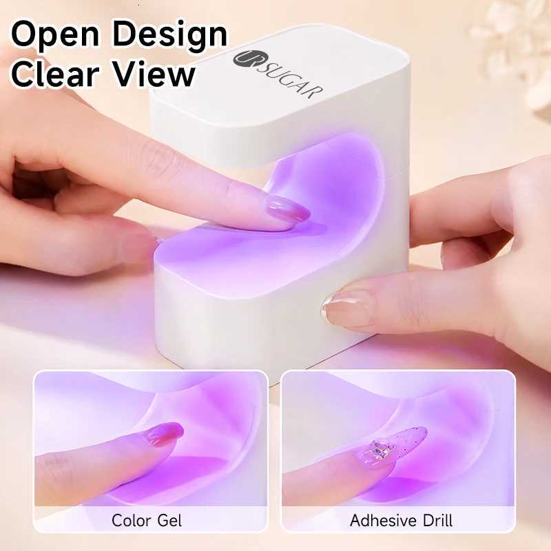 Nail Dryers UR SUGAR 6W UV LED Nail Lamp Portable Manicure Dryer Machine Quick Drying Gel Polish Tool for Home Professional Use with USB X2610081