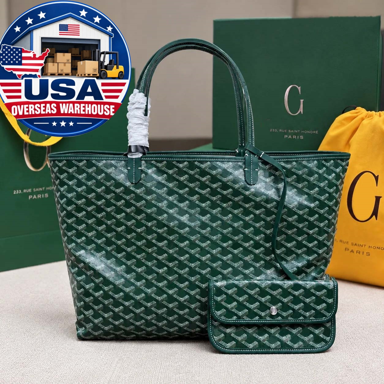 Designer Bag Linen Tote Bag Green Luxury Bag Canvas Shoulder Bag Wear-resistant Beach Bag Double-sided Usable Tote Tooth Print Commuting Shopping Ha