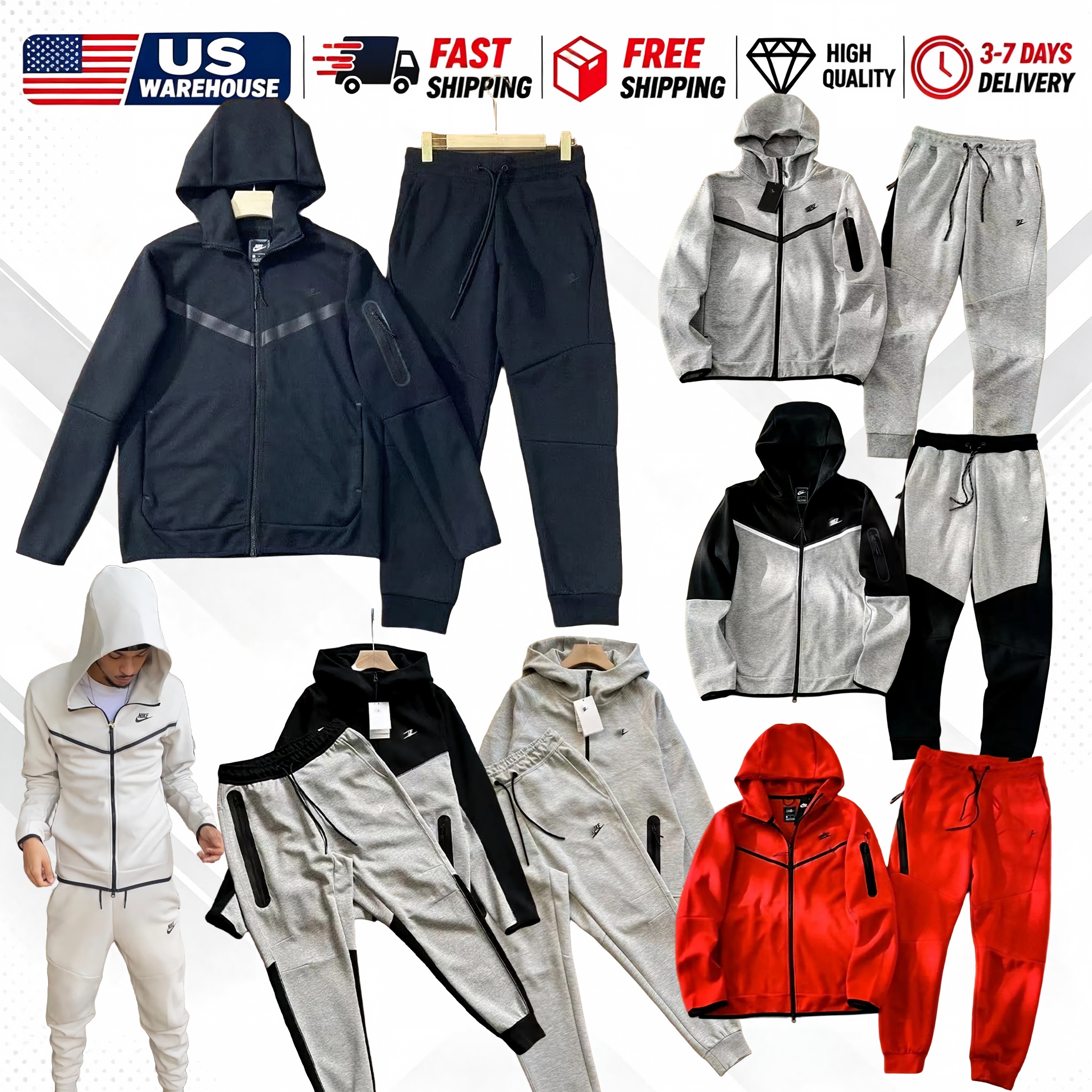 Tech Fleece Tracksuit Tech Tracksuit Hoodies Ensemble Homme Pure Cotton Men Tracksuits Designer Jogger suits zipper Thick Sport Suits Women Men Wind