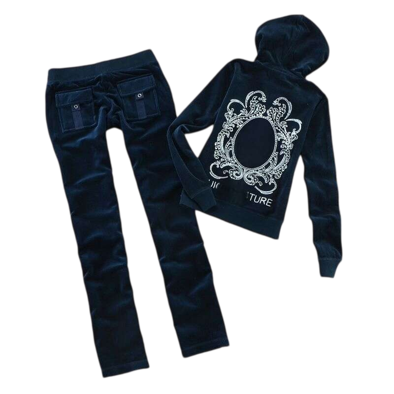 Track suit women soft velour 2pcs juicy matching outfit designer tracksuit womens sets sportswear designer tracksuit mens mens tracksuit designer te