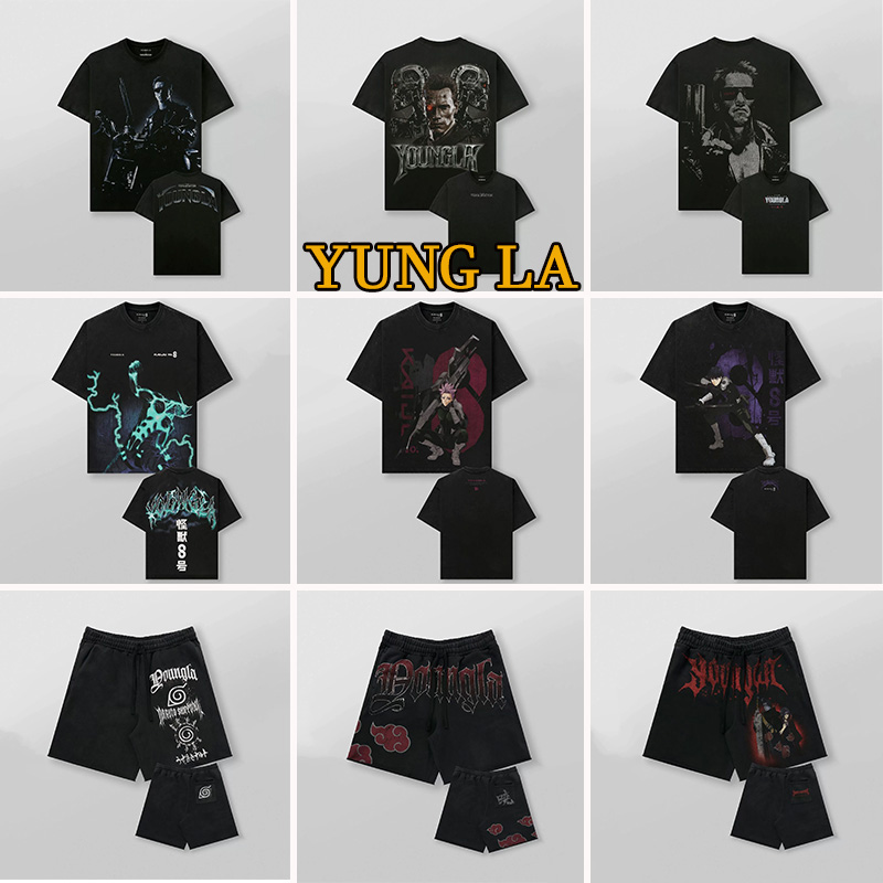 Mens T-Shirts Gym Clothing Men Fitness American Vintage T shirtOversize Round Neck Short Sleeve Sports Long-Sleeved
