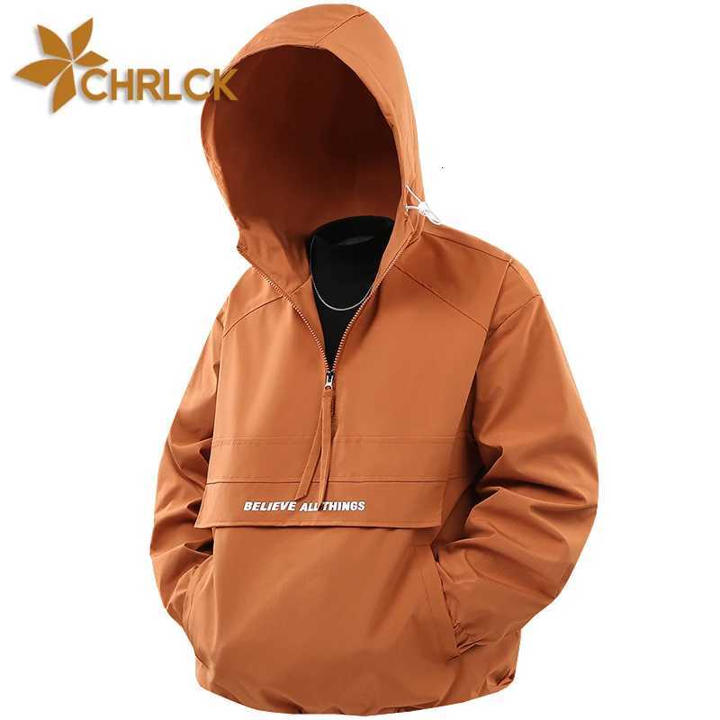 Outdoor Jackets Hoodies CHRLCK Men Hiking Jacket Outdoor Waterproof Fishing Hooded Sport Jacket Adjustable Drawstring Travel Jacket Mountaineering C