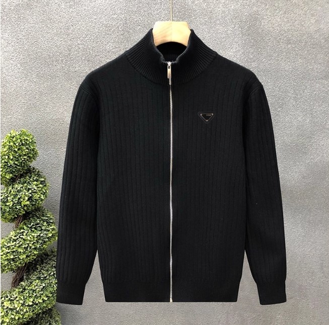Men's Sweaters Autumn Luxury Designer Classic coat Men's Fashion Knit Jacket Casual Full Zip Stand Collar Long Sleeve Cardigan Sweater RAD