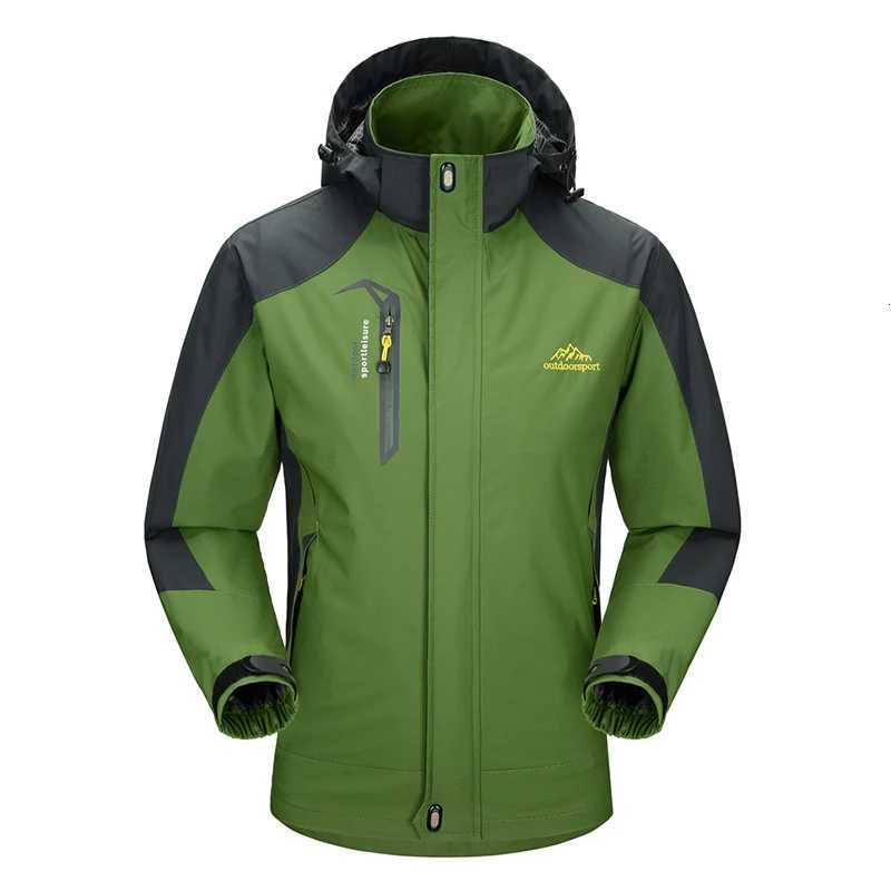 Outdoor Jackets Hoodies Men's Autumn Hiking Jacket Hooded Removable Waterproof Lightweight Rain Coat Trekking Outdoor Camping Casual Sportswear