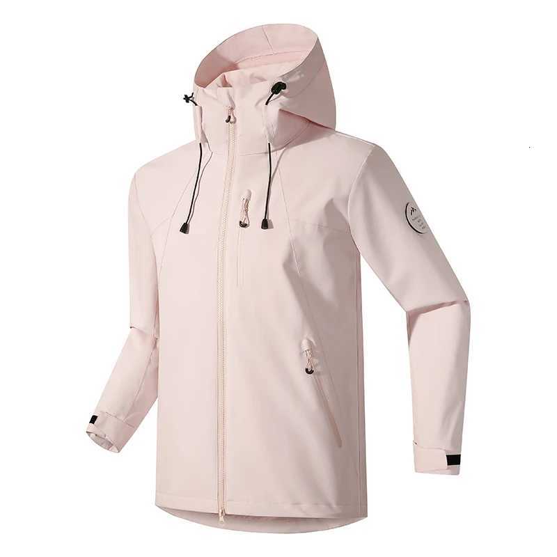 Outdoor Jackets Hoodies Women's Waterproof Windbreaker Hooded Jacket Outdoor Hiking Camping Rain Coat Women Windproof Breathable Sports Trekkin