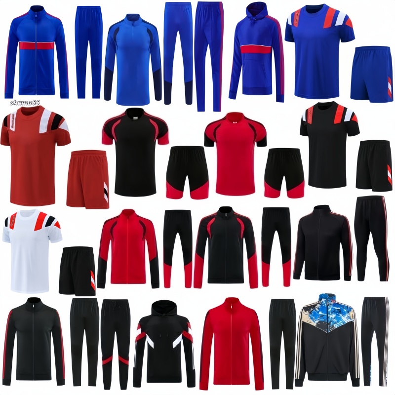 2026 2027 Ensembles de survêtement de jogging de football pour enfants d'entraînement pour hommes 26 27 survêtement F. DE JONG RONALDO entraîneme