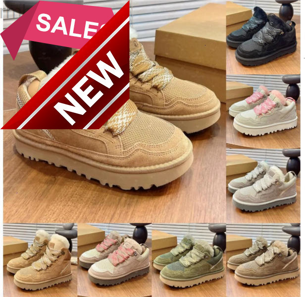 2026 Designer Tazz Tasman Lowmels Sand Trainer platform boot snow boots women ankle booties sheepskin mens womens winter shoes 169696