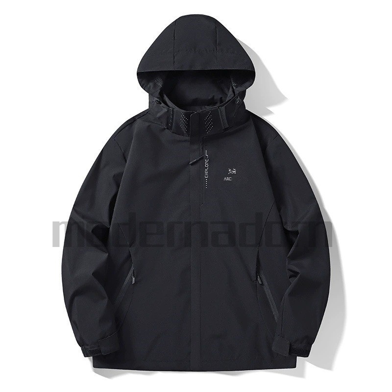 arc Designer Jacket Men Mens Print Jackets Zipper Windproof Artery Outdoor Sports Wind Breaker Women Male Casual Lightweight Hiking Arcs Windbreaker