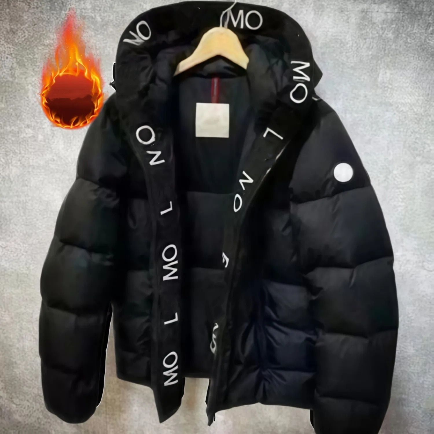 Veste matelassée homme hiver chaude coupe-vent duvet brillante mate M à 5XL mode couple