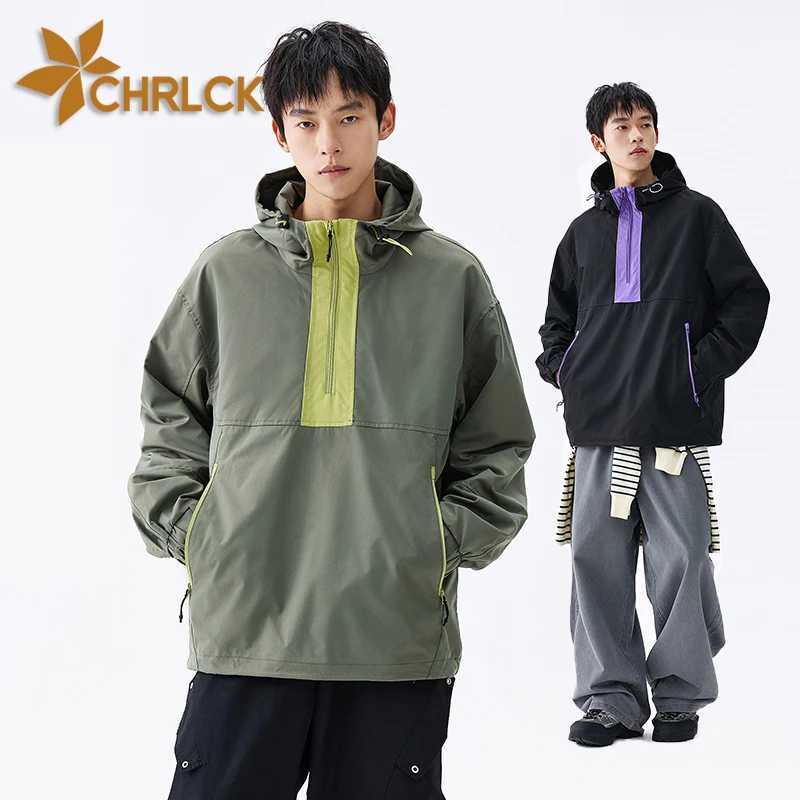 Outdoor Jackets Hoodies CHRLCK Hiking Jacket Outdoor Waterproof Unisex Fishing Hooded Sport Jacket Men Travel Jackets Mountaineering Coats Women Q26