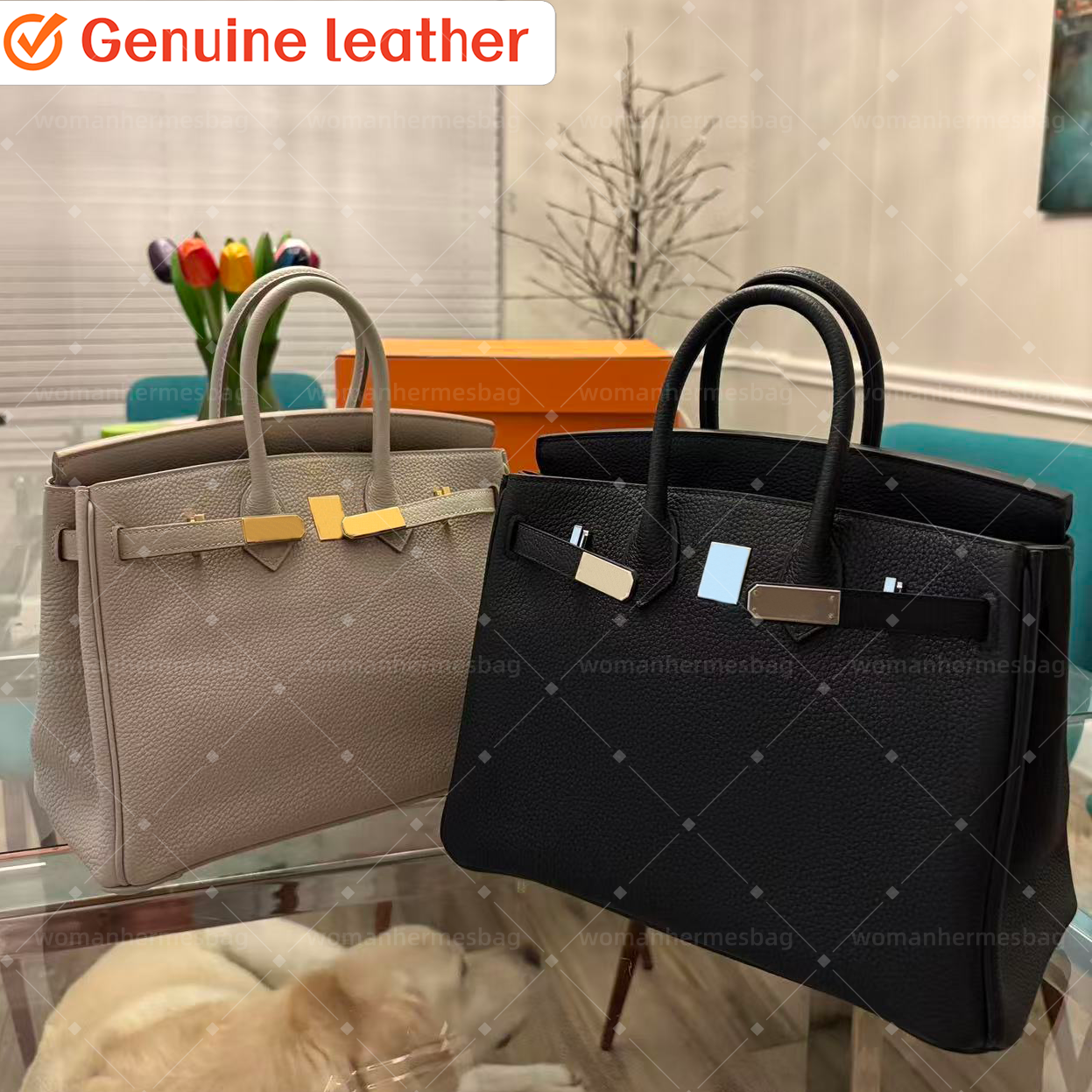 Luxury handbags cowhide tote bag Womens genuine leather Shoulder bag Designer bag With lock key Top quality crossbody bag fashion Evening Bag travel