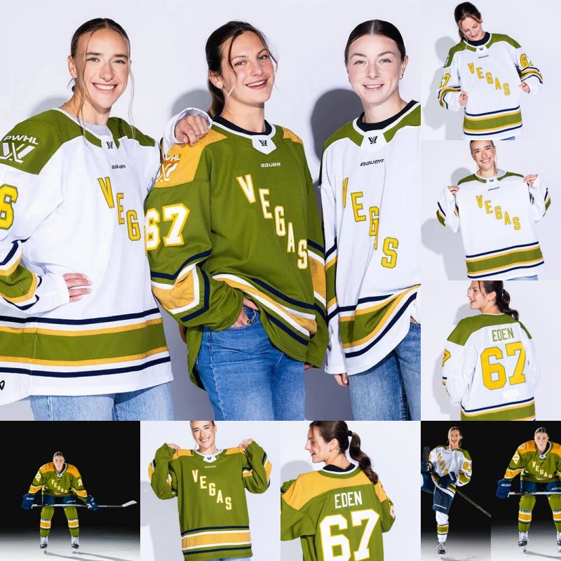 PWHL LAS VEGAS Personalized Hockey Jersey Custom Any Name Number Mens Womens Youth All Stitched