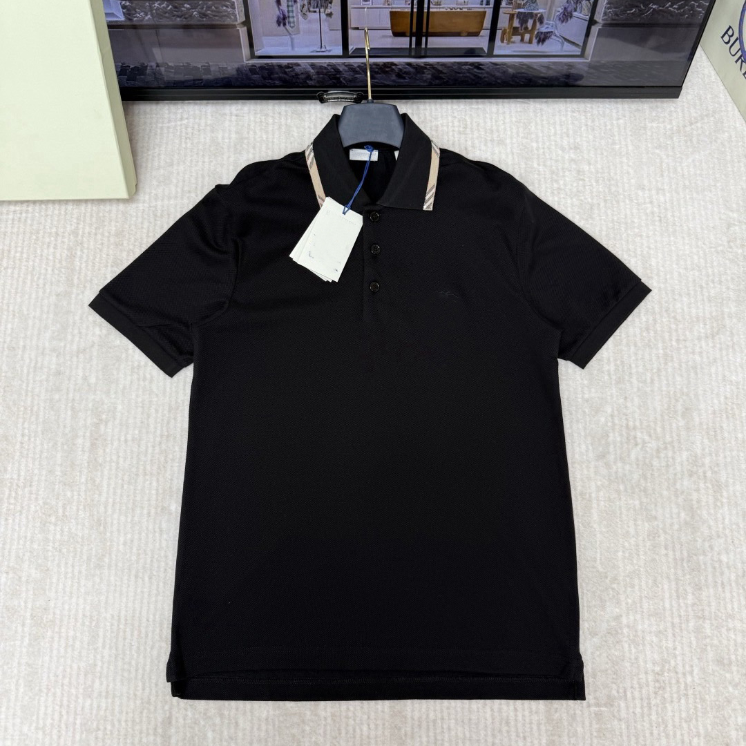 Vêtements de marque de créateurs T-shirts et polos pour hommes de haute qualité Polos pour hommes Col à carreaux à revers classique Haut polo à m