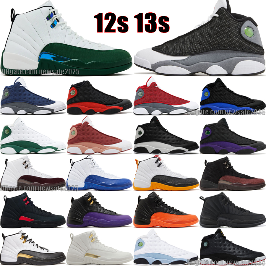 Top 12 13 Chaussures de basket-ball pour hommes 12s Baskets de créateurs de haute qualité Chicago Black Cat Court Purple Cherry Game Royal Basket