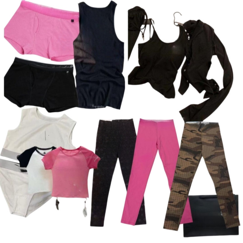 Designer Femmes Haute Qualité Coton Leggings De Luxe Chemises Maigres Débardeurs Shorts De Marque Femmes Pantalons Serrés Hiphop Casual T-shirts