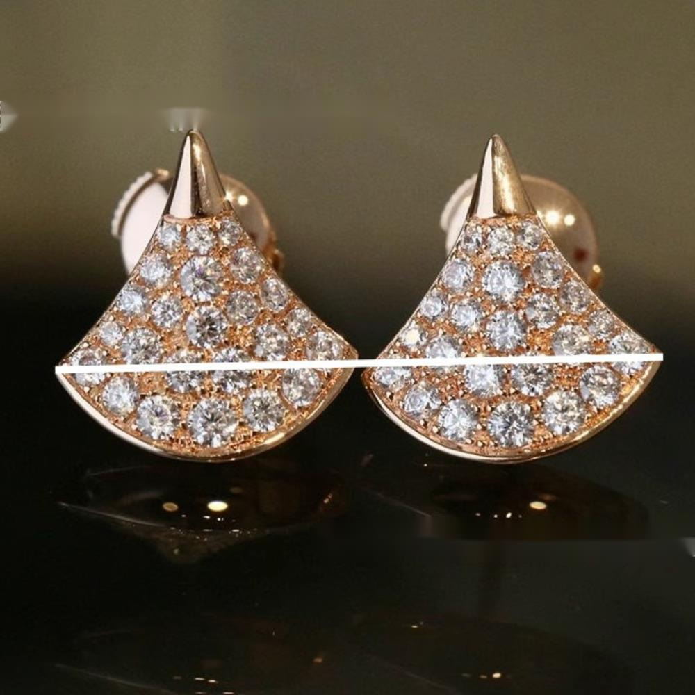 Bulgar Earings Designer Bvlgatelys Boucle d'oreille pour femme Boucle d'oreille en diamant Boucles d'oreilles Goujons Plein de diamants Petite ju