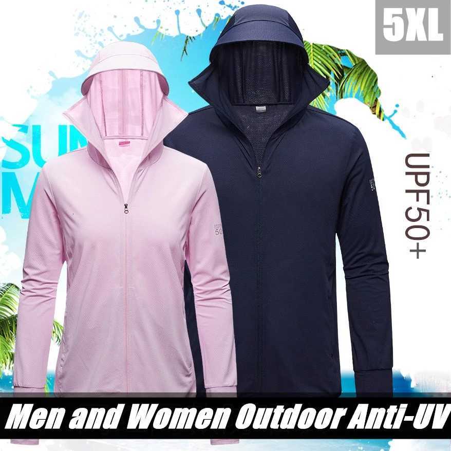 Outdoor Jackets Hoodies Sun Protection Clothing Men Women Thin Long Sleeve Ice Silk Breathable Hooded Hiking Sport Jacket Outdoor Riding Fishing Clo