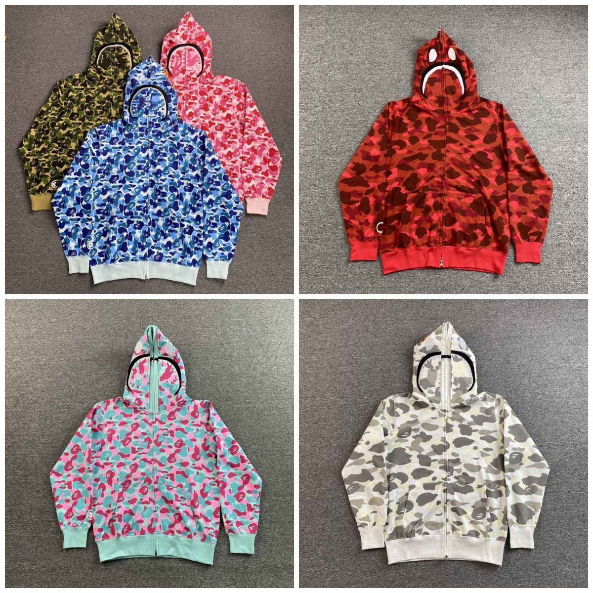 designer mens tracksuit hoodie full zip up hoodies mens womens camouflage jacket hoody hooded sweatshirt man womens sweater long sleeve cardigan