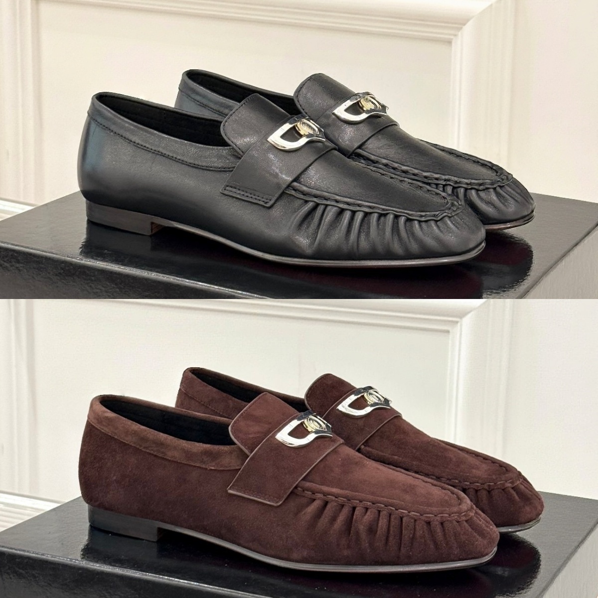 Vintage Brand loafers for woman Business dress shoes Man Luxury casual shoes designer shoe Leather suede sneakers outdoor sport flat shoe Top qualit