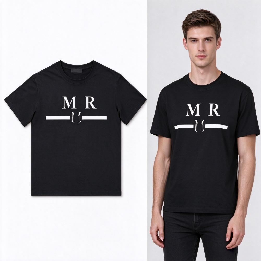 Designer Letter Print cotton Short Sleeve T Shirts Summer Streetwear Tops For Men Women Casual Fashion Tees