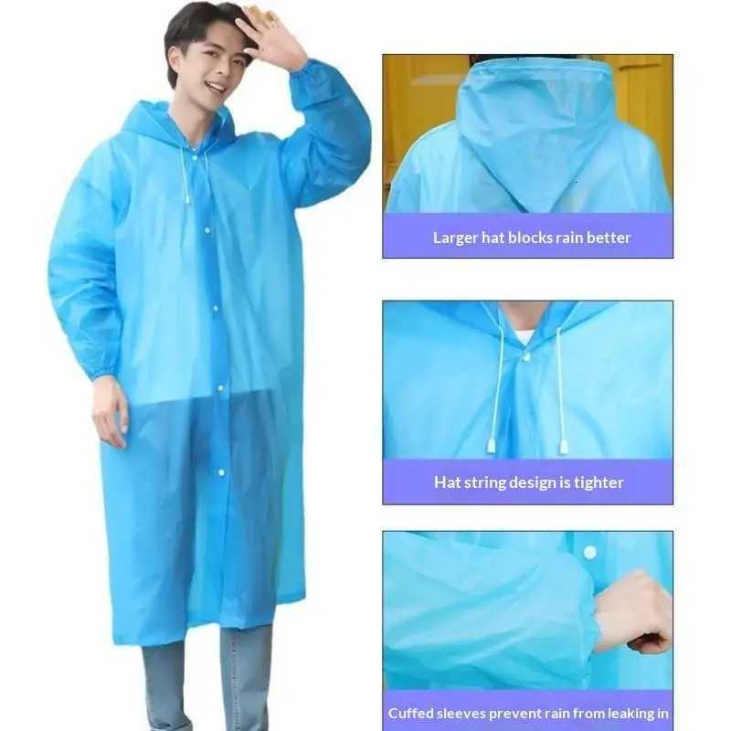 Thickened Women's Raincoats Men Women Waterproof Raincoat Impermeable Windproof Rain Jacket for Camping Hiking Travel Outdoor AdventuresW261008