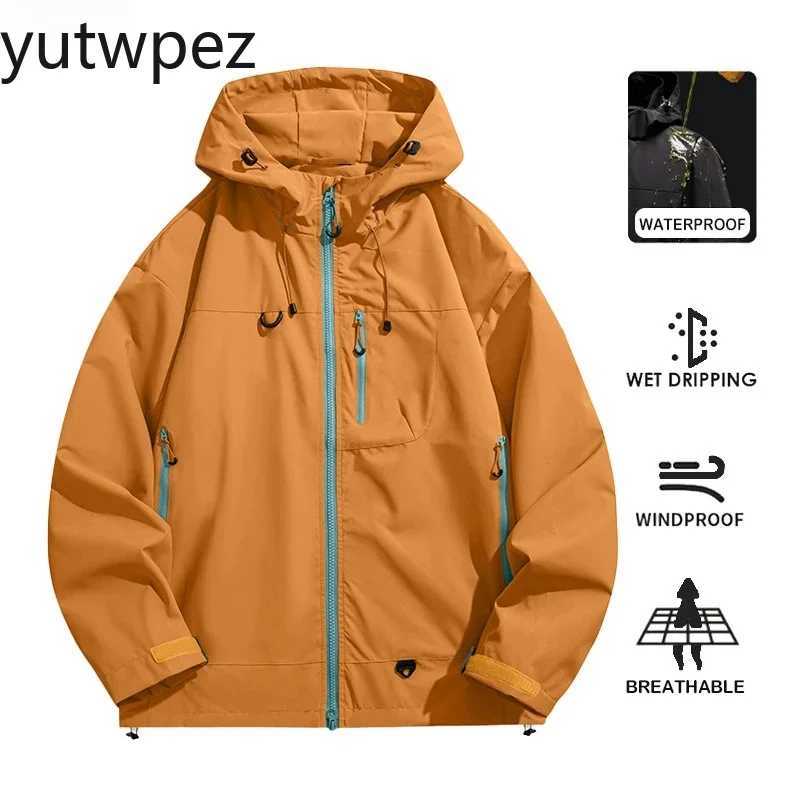 Outdoor Jackets Hoodies Men's Women's Waterproof Hiking Jacket Trekking Camping Mountaineering Windbreaker Unisex Outdoor Sport Windproof