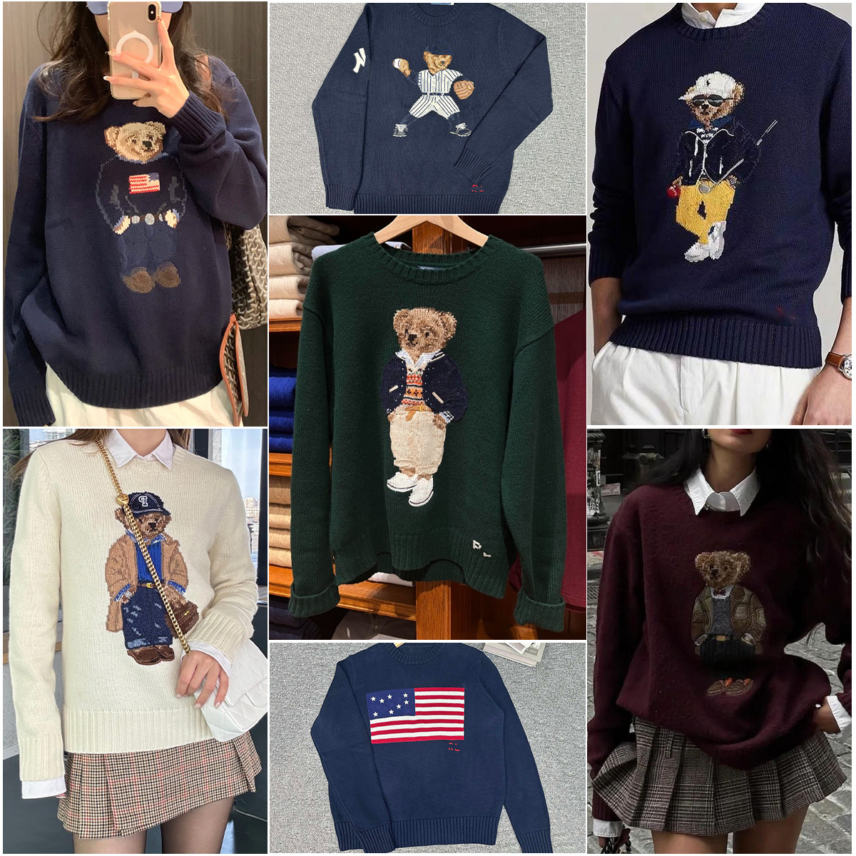 Designers Sweaters Women's Sweaters 2026 Sweater Winter Soft Basic Women Pullover Cotton Bear Pulls Fashion Knitted Jumper Top Sueters De Mujer