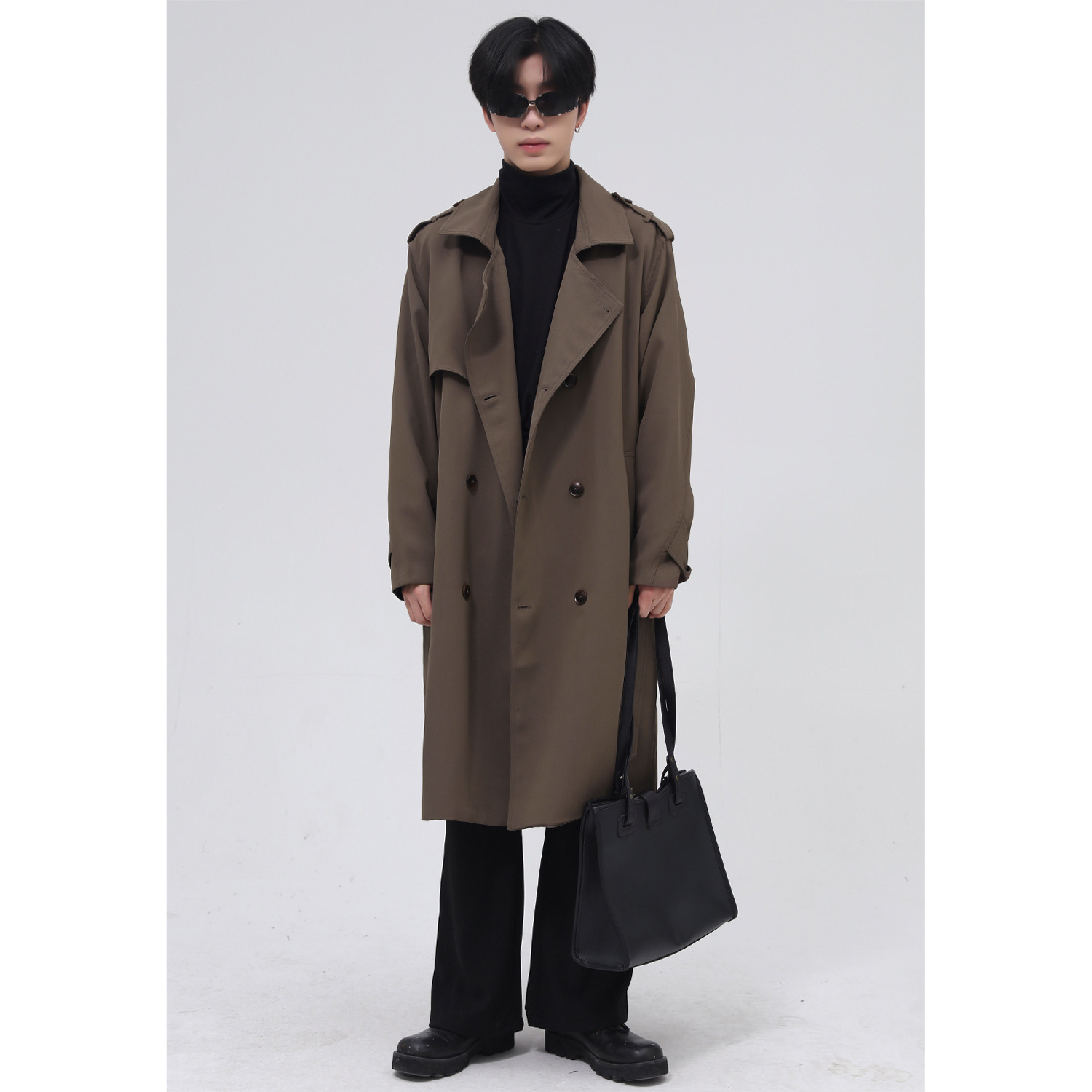TOP-YAMAMOTO original n black wool coat 260226