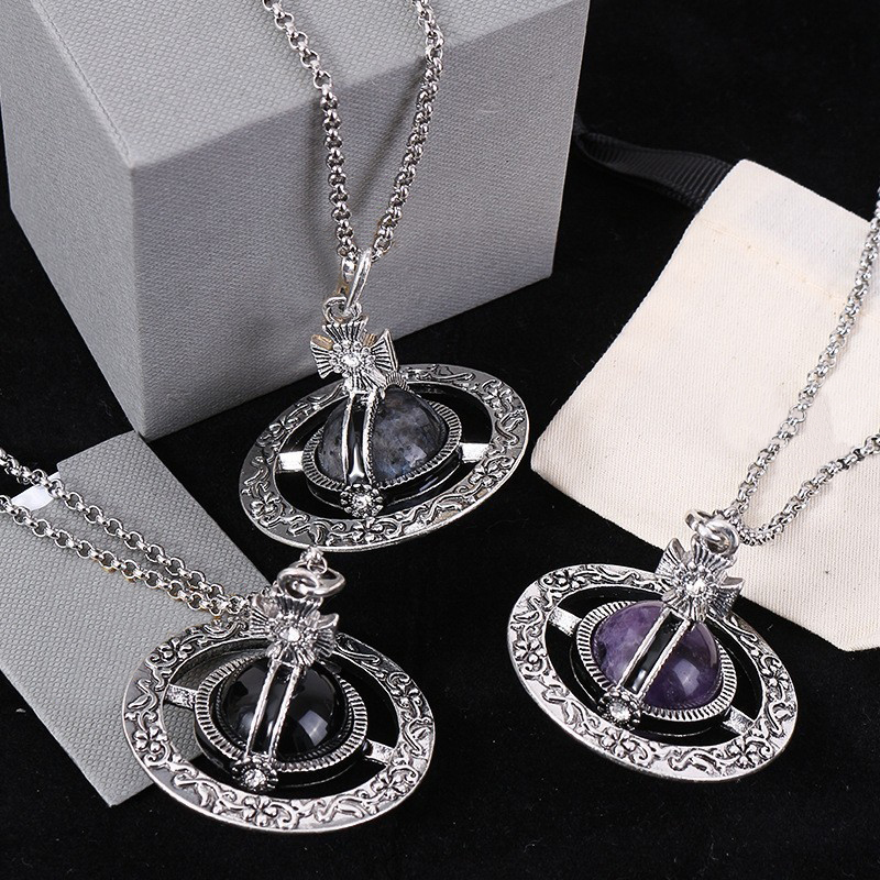 Exquisite Designer Silver Plated Carved Zircon Crystal Planetary Pendant Necklace A Luxurious High End Gift Suitable For Womens Parties To Match Wit