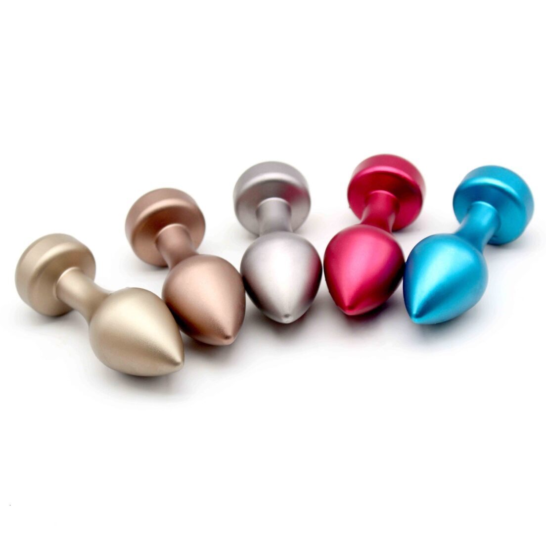 laxation Device Color-Coded Stainless Steel G-Spot butt plug body massager Plug, A Unique Adult Sex Toy For Play, Solid-Color Anal Plug JA04