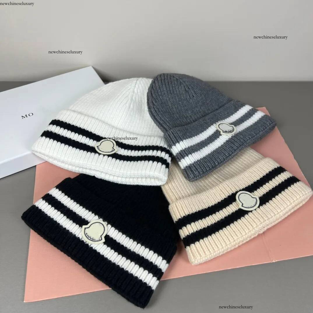 Designer beanie men women winter hat spring outing warm knitted beanies hot style craft cap 2025 fashion classic bonnet girl boy woman Striped hats