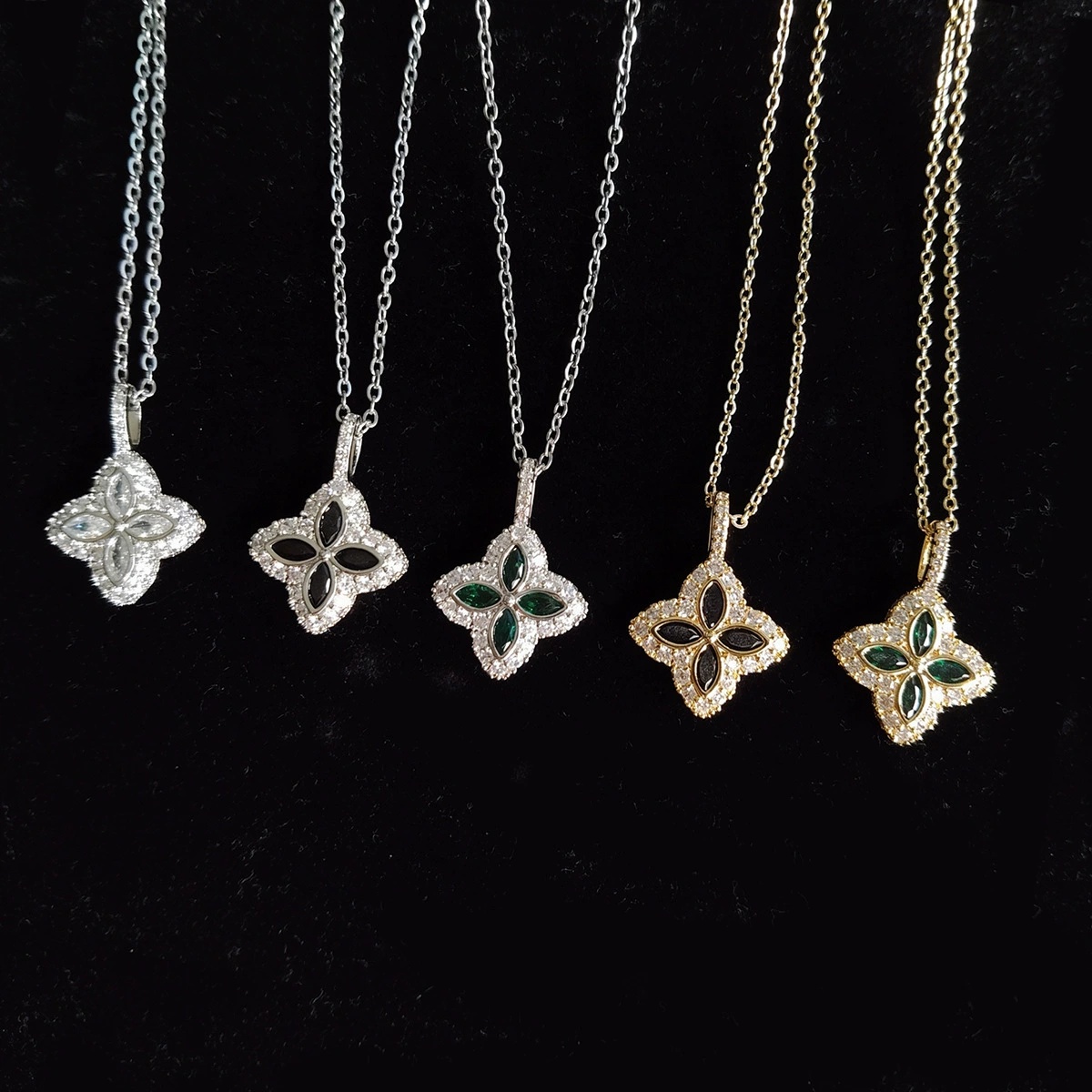 neclace designer for women necklace clover necklaces pendant chain luxury jewelry jewellery collier femme high quality joyeria de lujo gold nevkl