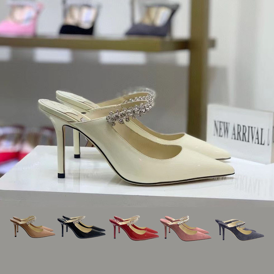 High Heels Brand Designer Sandals Women Elegant Heels for Parties Dress Ji Ch Socialite Shoes Pointed Toe Thin Heel Wedding Shoes